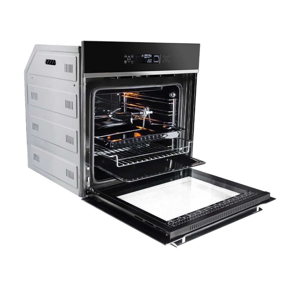 فر برقی توکار و فر رومیزیDF4104-65شیشه مشکی